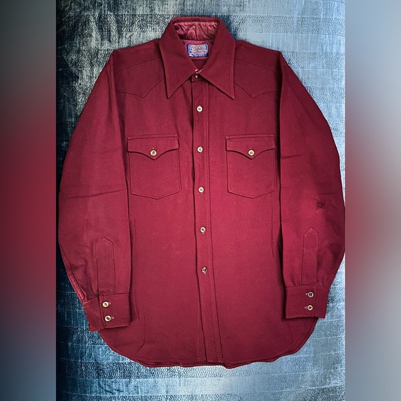 🇺🇸 MADE IN USA PENDLETON 100% Wool Western Shirt - Picture 2 of 7